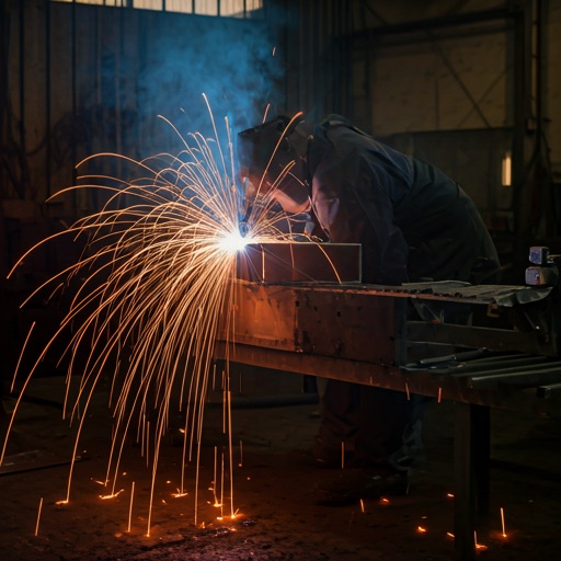 Soudure TIG sur une structure métallique industrielle complexe